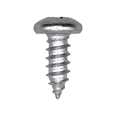 1943- PHILLIPS PAN HEAD TAP SCREW #10 X 1/2 ZINC- 100pk