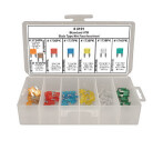 Shipped in 6 Hole Plastic Tray Mini Blade Fuse Assortment