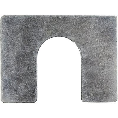 SHIM 2 X 1-1/2 X 1/8 W/ 3/4 SLOT ZINC