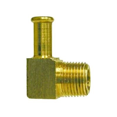 BEADED HOSE BARB 90&#39; ELBOW TUBE/MALEPIPE 465