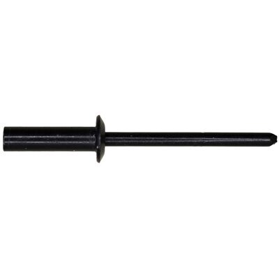 CLOSED END RIVET 3/16 DIA. 3/8-1/2 GRIP ALUM. BLK.