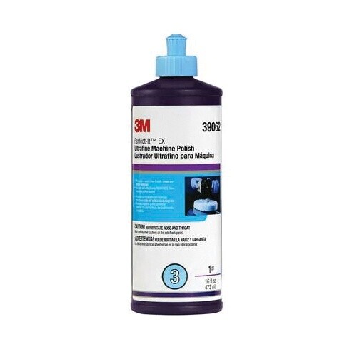 3M™ Perfect-It™ 051131-39062 EX Ultrafine Machine Polish, Liquid, Solvent, 1 pt, Bottle