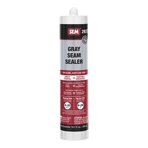 SEM® 2900 Series 29372 1K Seam Sealer, 10.1 oz, Tube, Liquid, Gray, Characteristic