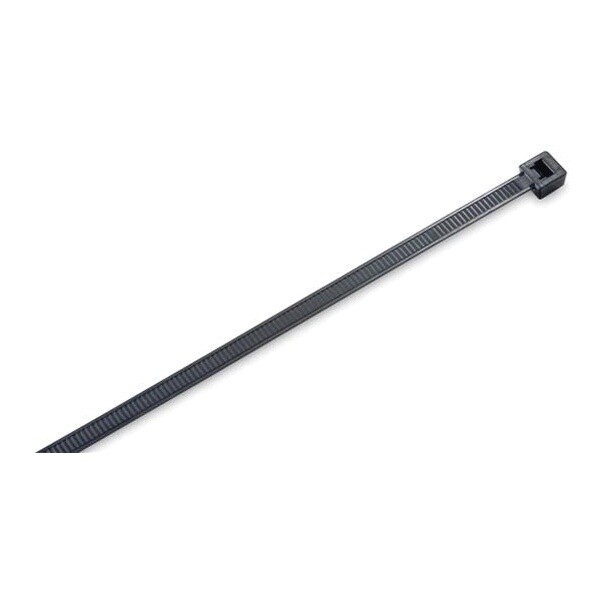 14&quot; Lgth 50# Tensile Strength Black Nylon Cable Ties 100pk