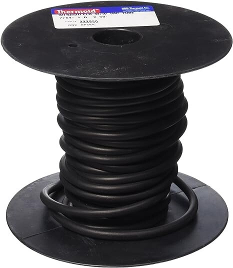 HBD 3339 Vacuum Hose, Black , 7/64&quot;x 50