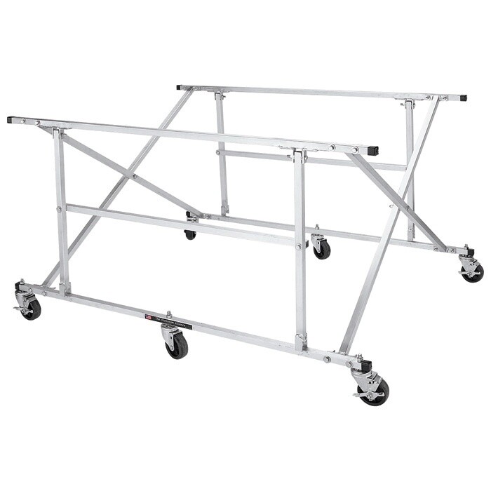 KEYSCO TOOLS® 73783 Pick-Up Bed Dolly, 5 ft OAL, 4 ft OAW, 34-1/2 in OAH, Aluminum Frame, Swivel Caster, 800 lb Load