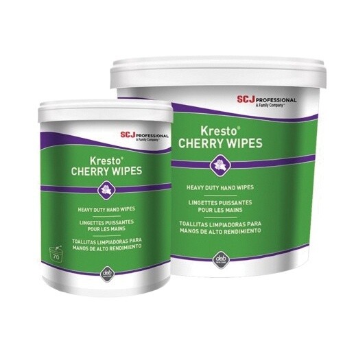 SC Johnson PROFESSIONAL® KCW70W Cherry Wipe, Fragrant, Canister
