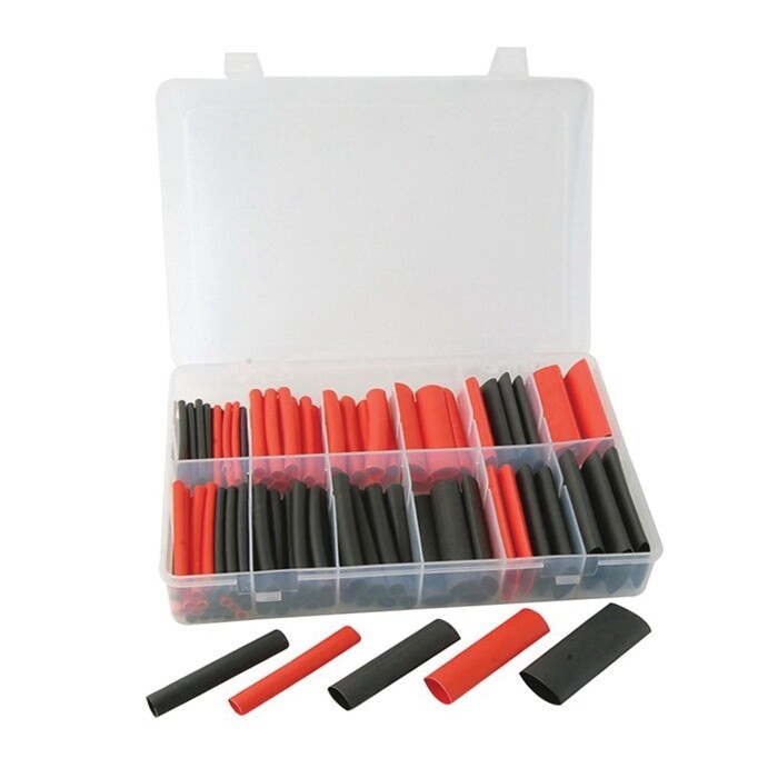 ATD ATD-394 Heat Shrink Tube Assortment With Adhesive Liner, 115-Piece, Polyethylene
