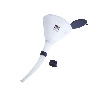 9-1/2&quot; Plastic Anti-Splash Funnel, 3.7 Qt