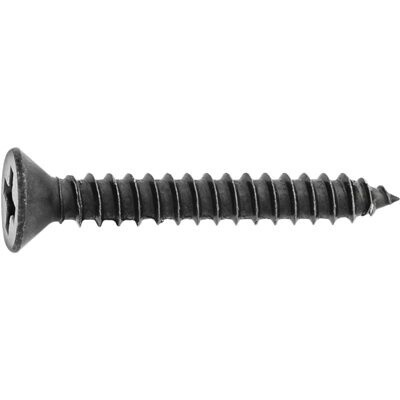 12899- PHILLIPS FLAT HD T.S. 4 X 3/8 BLACK OXIDE