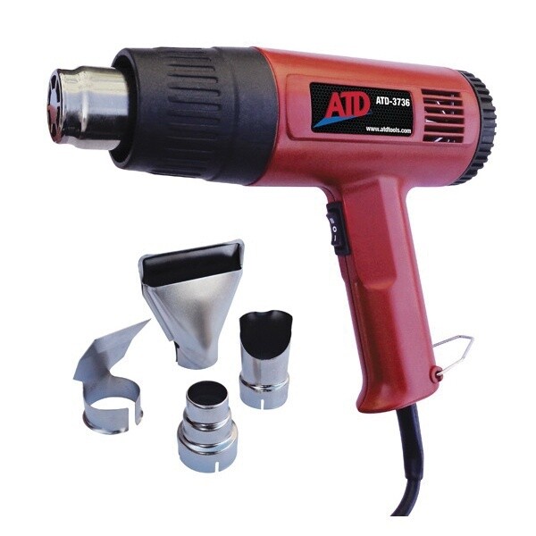 ATD 3736-  ATD ATD-3736 Dual Temperature Heat Gun Kit, Tool/Kit: Kit, 120 VAC, 1000 to 1500 W