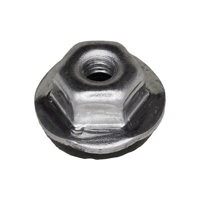 17495-HEX FLANGE NUT W/SLR M4-.7 14MM FLANGE O.D. 50PK