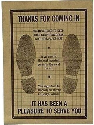 John Dow Industries JDI-PFM500 Paper Floor Mats - Box of 500