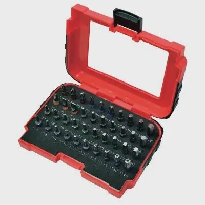 K Tool International Color Coded Bit Set 1/4&quot; Dr 40 Pc