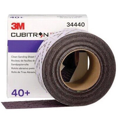 Cubitron™ Ii 737U Series 051131-34440 Clean Sanding Sheet Roll, 8.749 Yd L, 2.756 In W, 40 Grit, Ceramic Abrasive