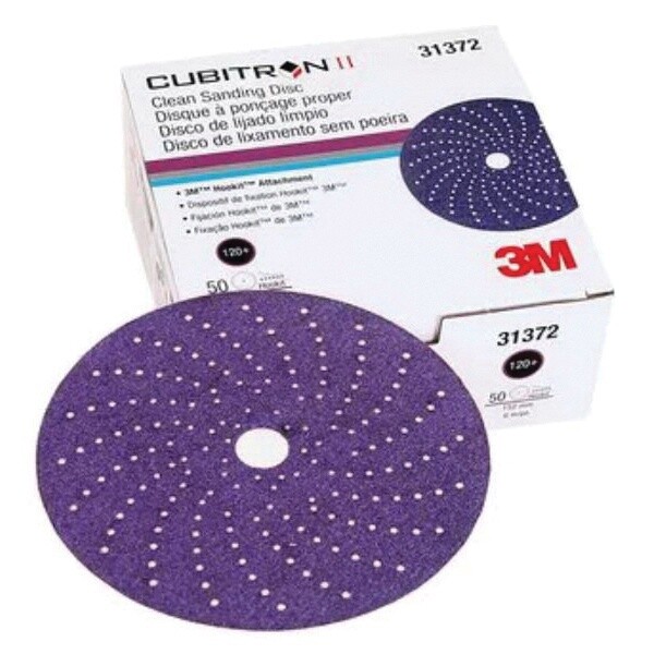 Cubitron™ II 051131-31372 Abrasive Disc, 6 in Dia, 120+ Grit, Ceramic Abrasive, Paper Backing, Best Tier