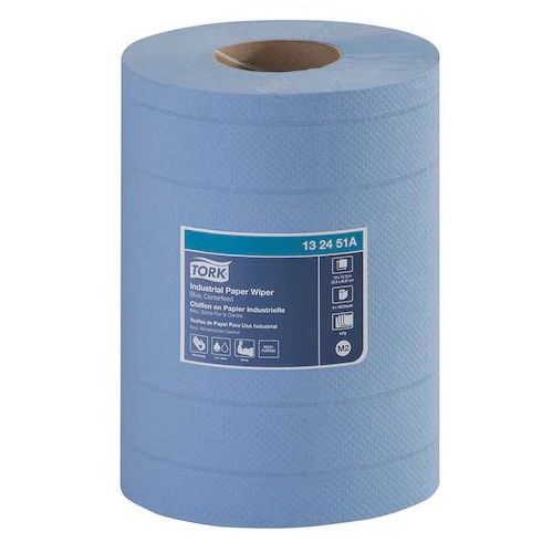 TORK® 132451 Industrial Paper Wiper, 25.4 cm W, 76 m L, 4 -Ply