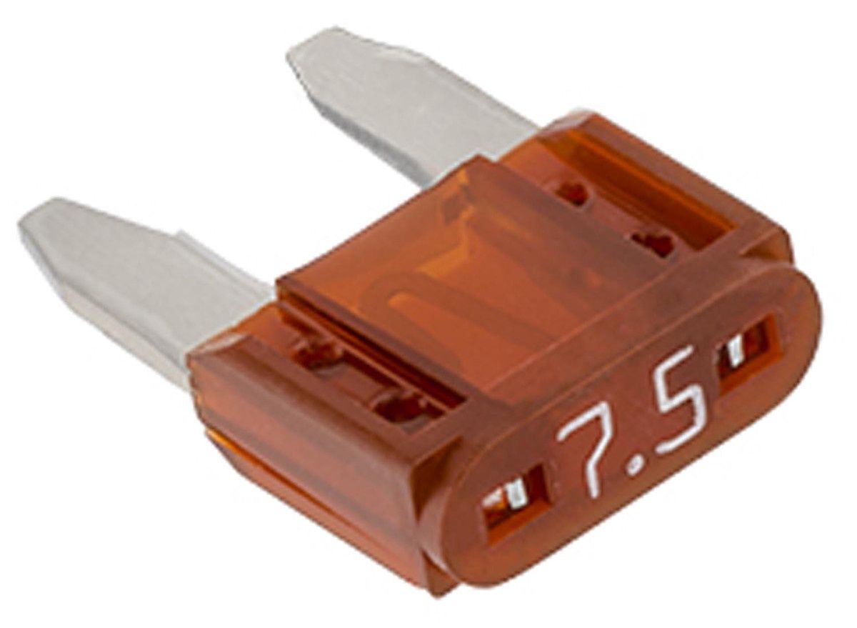 7.5 Amp Brown Type ATM Mini Blade Fuse 5pk