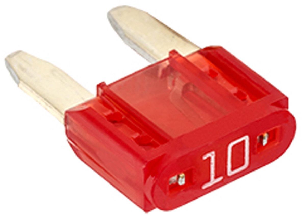 1736PK-10 Amp Red Type ATM Mini Blade Fuses 5pk