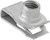 22838-GM Metric Extruded U-Nut 15pk