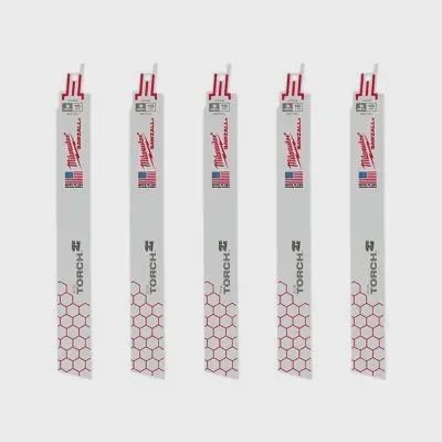 MLW48-00-5788-Milwaukee Tool 9&quot; 18 TPI THE TORCH SAWZALL BLADES (5-PK)