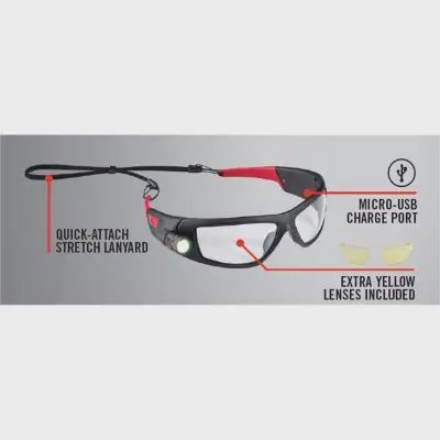 COAST Products Coast SPG400 Rechargeable Inspection Beam Safety Glasses