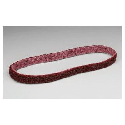 Scotch-Brite™ Sc-Bs Series 048011-08857 Surface Conditioning Belt, 1/2 In W, 18 In L, Medium Grit, Scrim Backing
