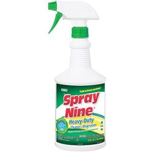 Spray Nine® 26832 Cleaner/Degreaser/Disinfectant, 32 Oz, Spray Can, Liquid, Citrus, Ready-To-Use