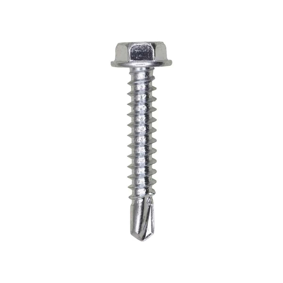 11906- #8 X 1 IND HEX WA HD #2 TEKS SCREW - ZINC 100pk