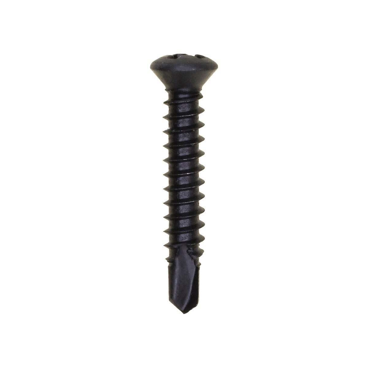 16736-Phillips Oval Head Teks Tapping Screw Phosphate #8 x 1&quot; #6 Head- 50pk