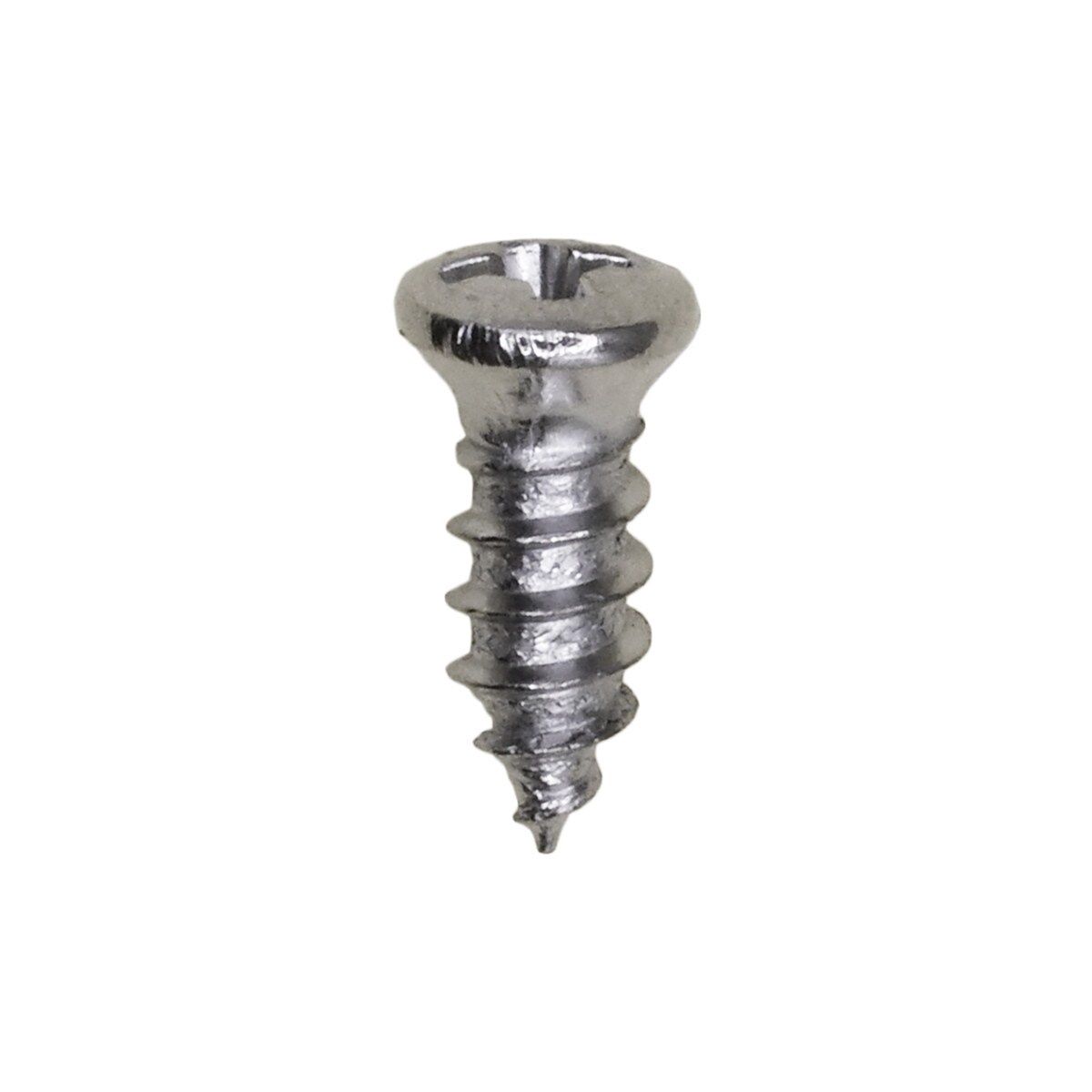 2802-6 X 3/8 #4 HD PHILLIPS OVAL HEAD TAP SCREW CHROME