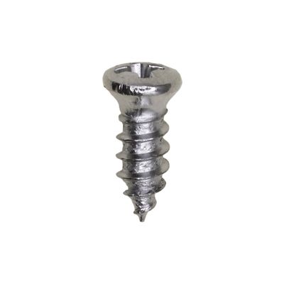 2802-6 X 3/8 #4 HD PHILLIPS OVAL HEAD TAP SCREW CHROME
