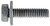 24082-Hex Washer Head Body Bolt 5/16-18 x 1-1/4&quot; - Black- 50pk