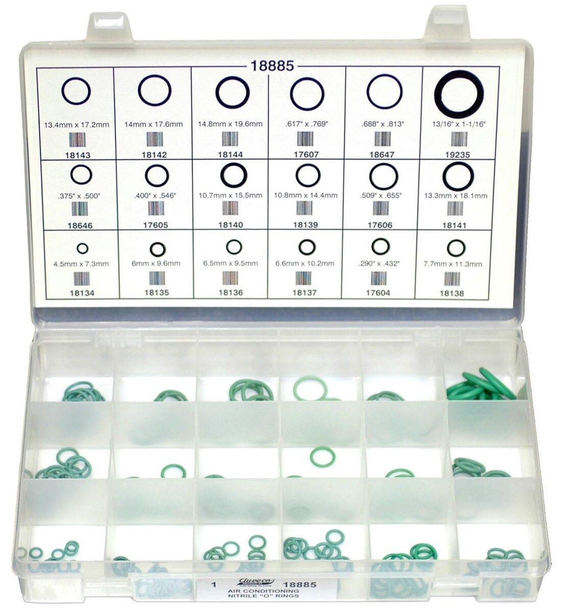 18885-Nitrile Air Conditioner O-Ring Kit. Assortment