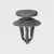 21488-GM Retainer- Gray Nylon- 25pk