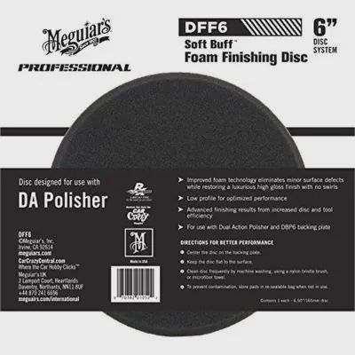 Meguiar&#39;s Automotive Soft Buff 6&quot; Foam Finishing Disc
