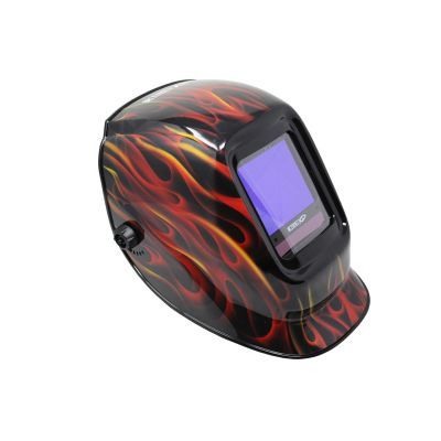 K Tool International Premium Red Flame Welding Helmet
