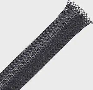 100ft - 1/8 inch PET Expandable Braided Sleeving – Black – Alex Tech Braided Cable Sleeve