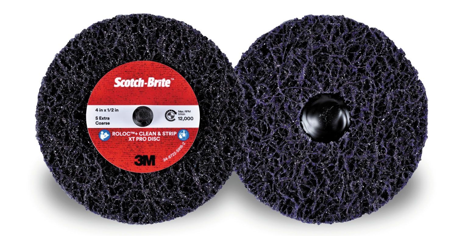Scotch-Brite™ Clean And Strip Xt Pro 638060-21552 Disc, 4 In Dia, Extra Coarse Grit, Silicon Carbide Abrasive