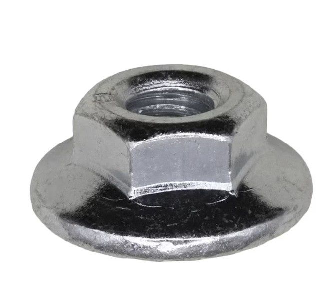 24167-Spin Lock Nut withSerrations 1/4-20 Thread 23/32&quot; Diameter - Zinc