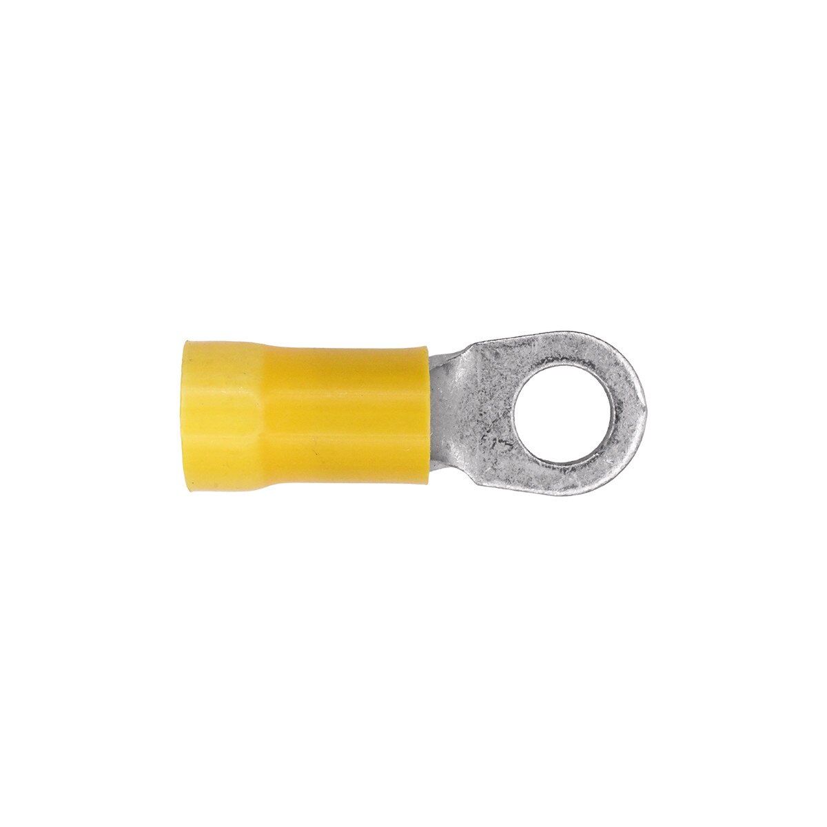 17052-Vinyl Insulated Ring Terminal 4 Gauge 3/8" Stud Yellow-10pk