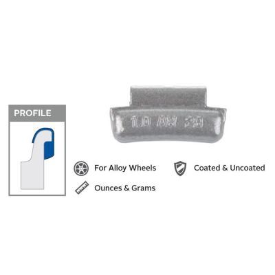 Wegmann Automotive 1.5 oz Lead Coated Clip-on AWN Red Series Wheel Weight (Box of 25)
