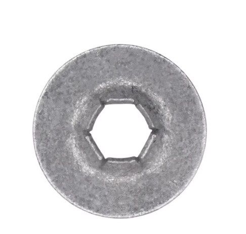 12118- RETAINER CLIP PushOn Retainer 3.2mm Stud 9.5mm O.D. -Zinc