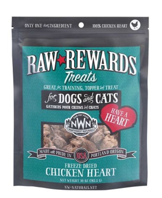 NWN DC FZD Chicken Heart Treat 10oz