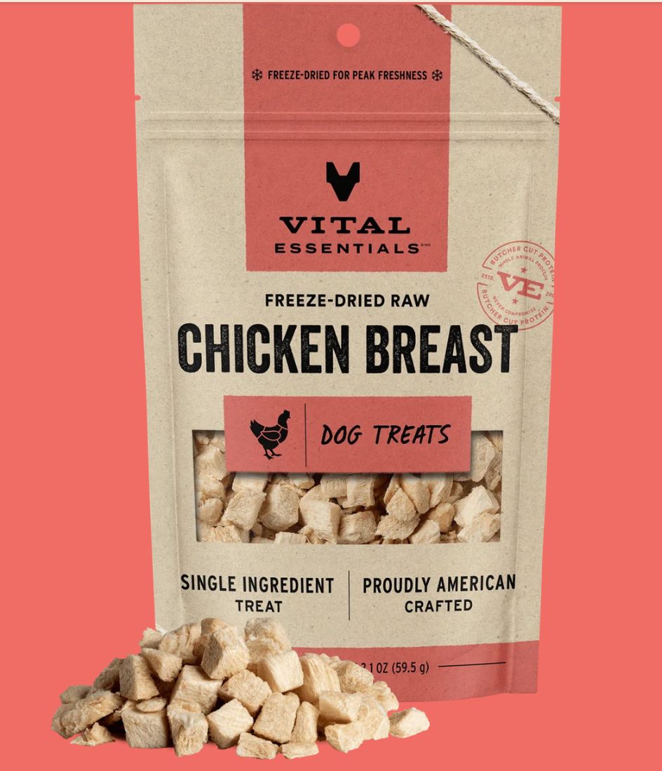 Vital Essentials D FZD Treat Chicken Breast 2.1oz.