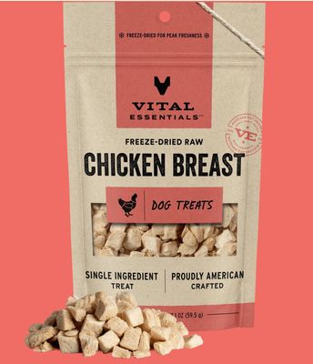 Vital Essentials D FZD Treat Chicken Breast 2.1oz.