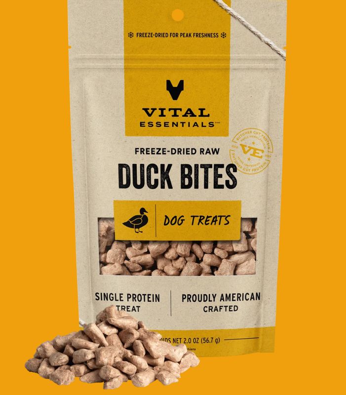 Vital Essentials D FZD Treat Duck Bites 2oz.
