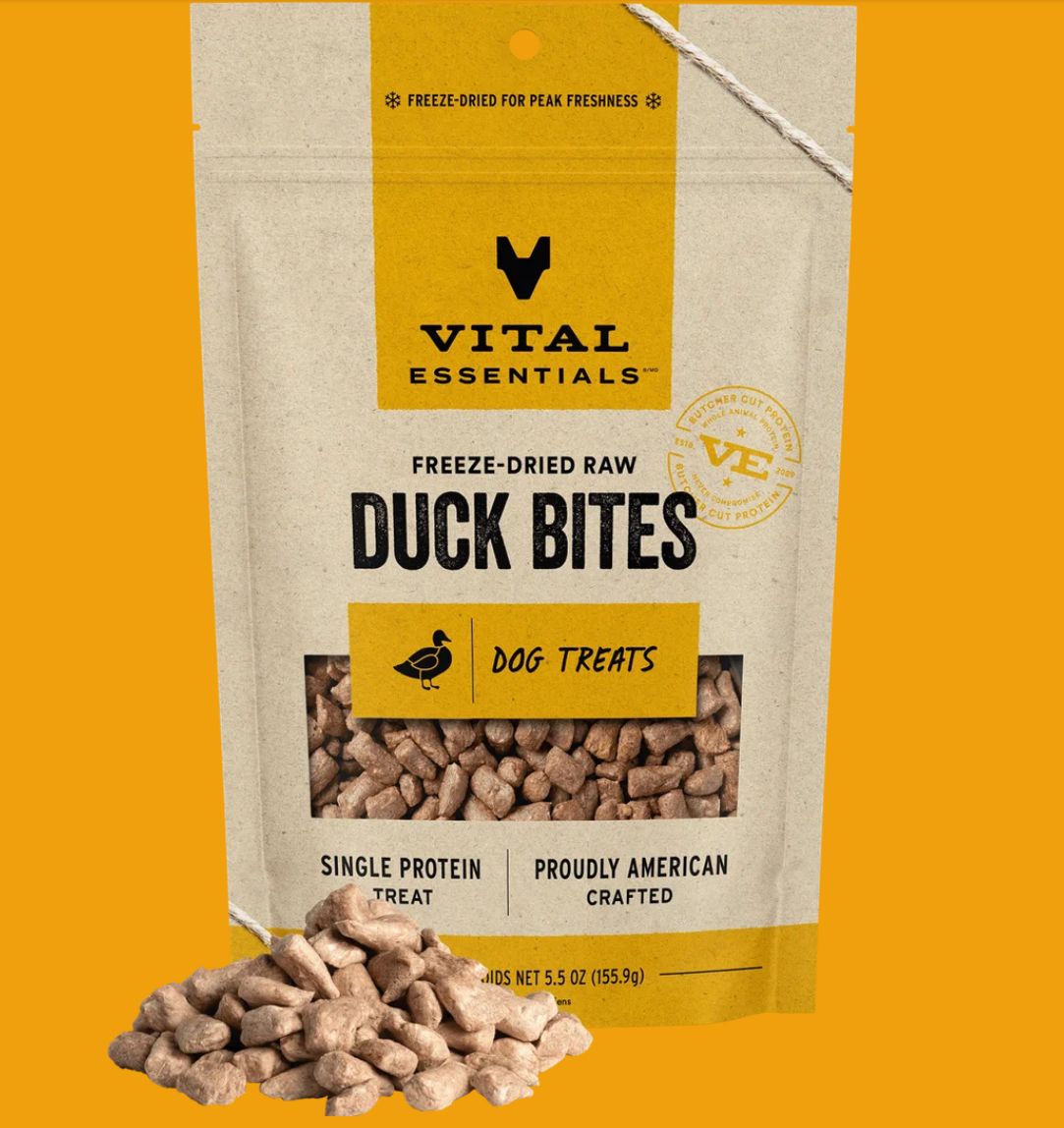 Vital Essentials D FZD Treat Duck Bites 5.5oz