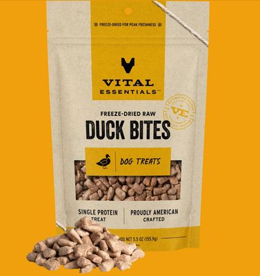 Vital Essentials D FZD Treat Duck Bites 5.5oz