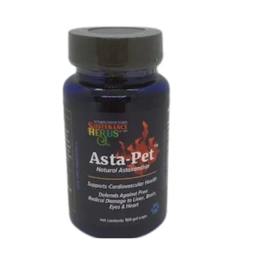 Sustenance Herbs Asta-Pet Natural Astaxanthin 100 gel caps
